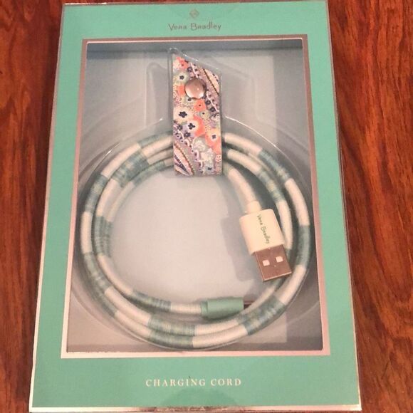 NEW Vera Bradley meant green phone charging cord compatible with iPhones iPods i - Picture 1 of 4